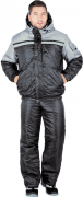Костюм СТИМУЛ утеплённый, чёрный-серый